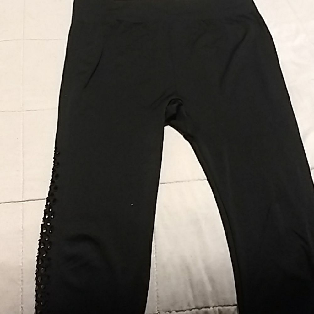 Black active wear leggings from Lane Bryant